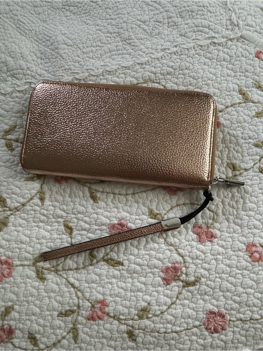 Rose gold wallet
